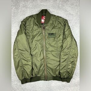 Mecca Coat Mens Extra Large Bomber Jacket Outerwear Streetwear Casual Camo